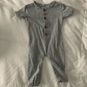 Grey baby one piece